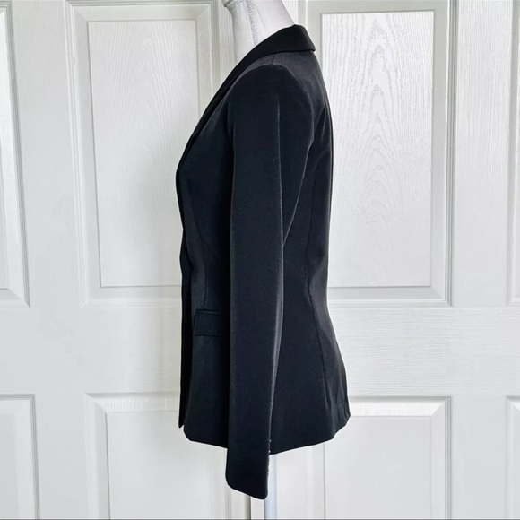 NWT Italy Milly single button blazer black size 0 Pockets $450 made in U… - Picture 6 of 15